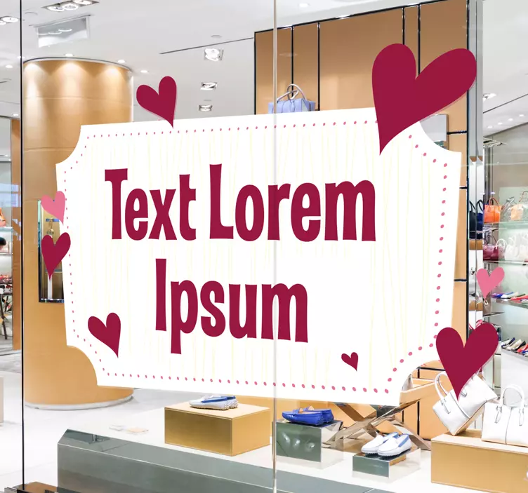 Nálepka na výklady úprimný textový dizajn - Tenstickers