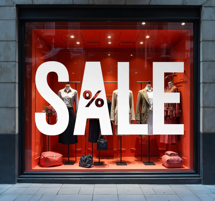 nálepky s výpredajmi veľké písmená - Tenstickers