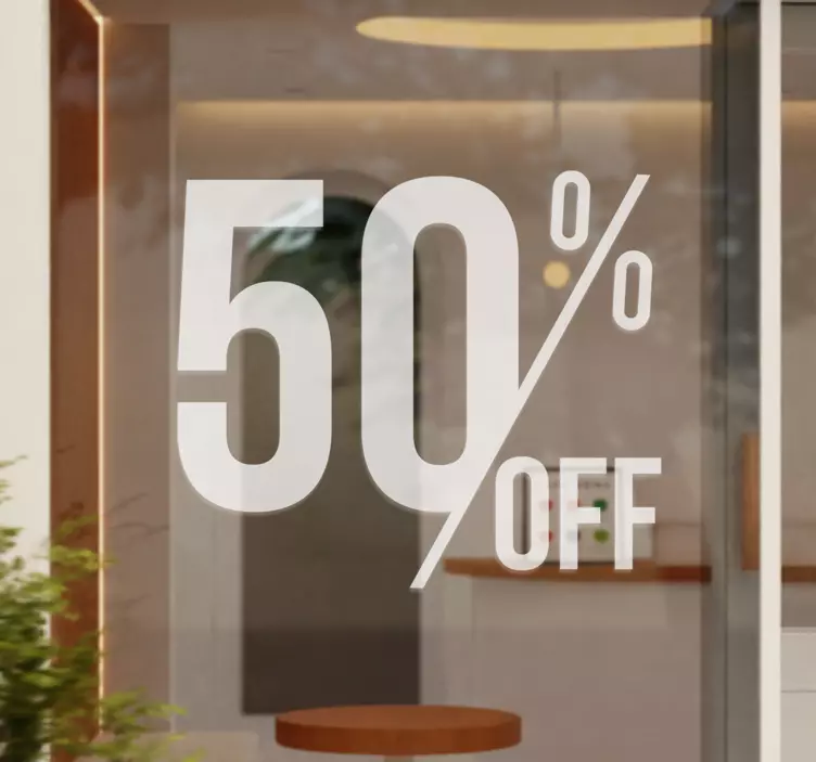 Nálepka na výklady zľavy - Tenstickers