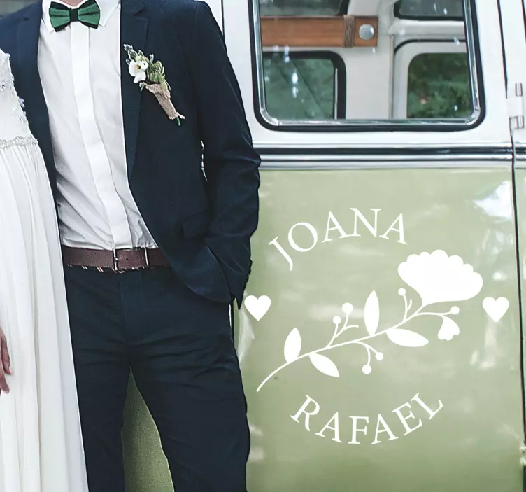 Nálepka nevesty a ženícha - Tenstickers