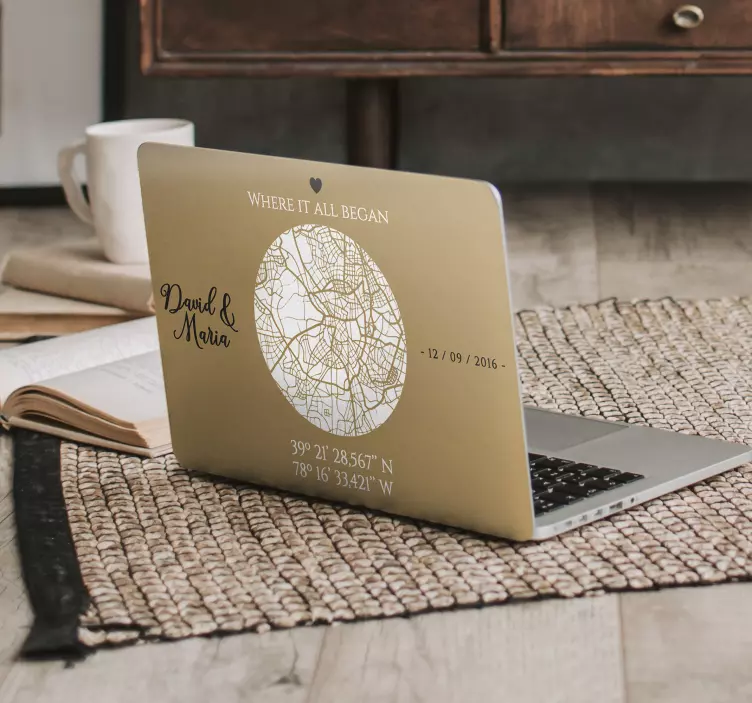 Nálepka na notebook kde všetko začalo - Tenstickers