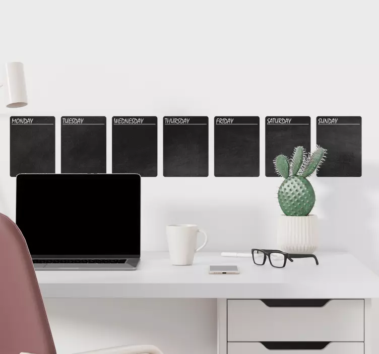 Nálepka organizátora s týždennou tabuľou - Tenstickers