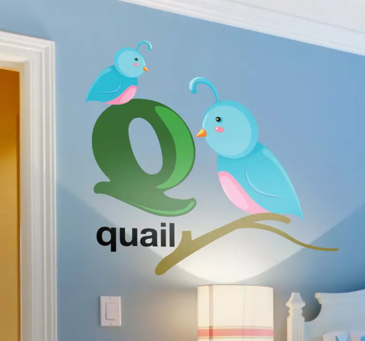 Nálepka pre deti písmeno q - Tenstickers