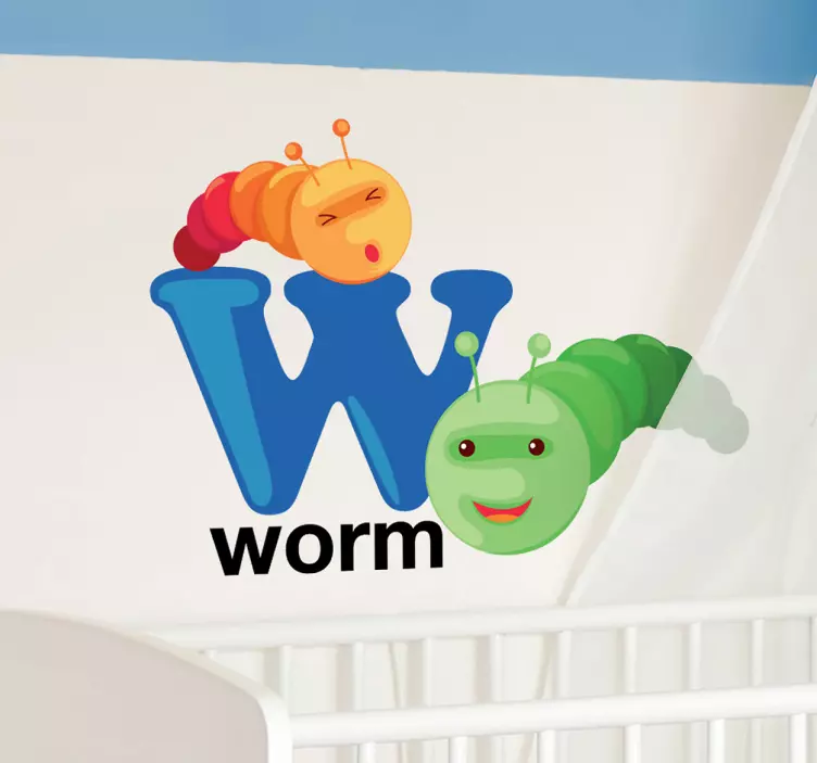 Nálepka pre deti písmeno w - Tenstickers