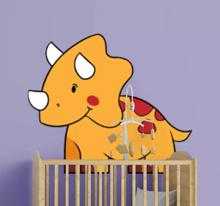 Nálepka pre deti Šťastný dinosaurus - Tenstickers