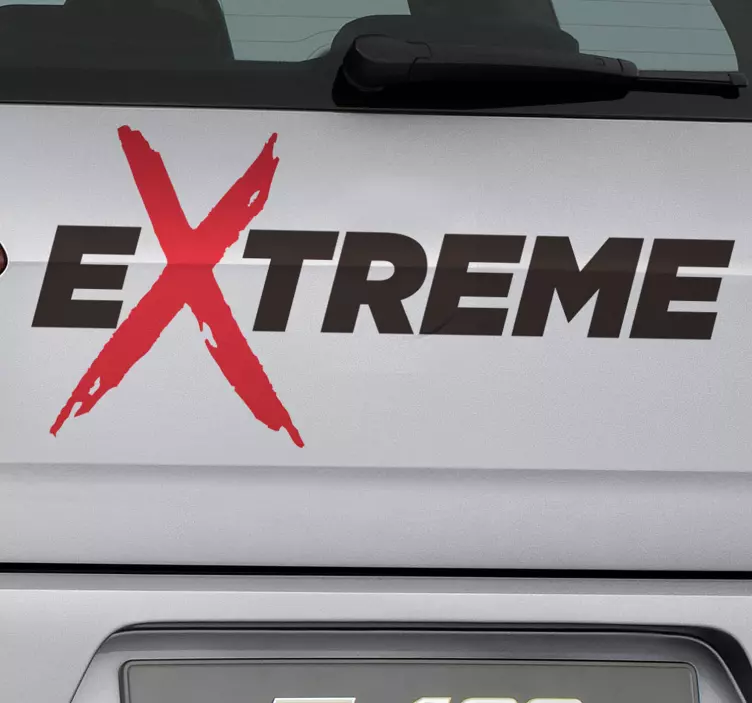 Nálepka na auto extreme s textom extreme - Tenstickers