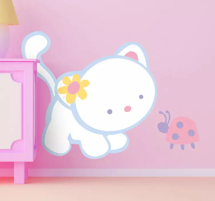 Nálepka pre lienky a mačiatka - Tenstickers