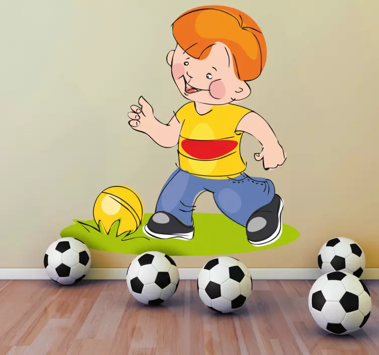 Nálepka pre malé futbalové deti - Tenstickers