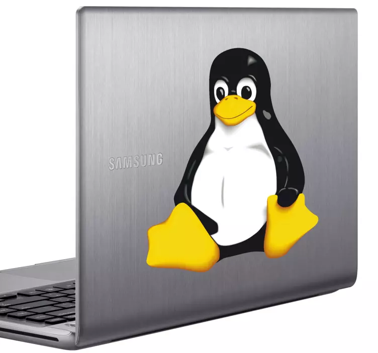 Nálepka pre notebook s tučniakom pre linux - Tenstickers