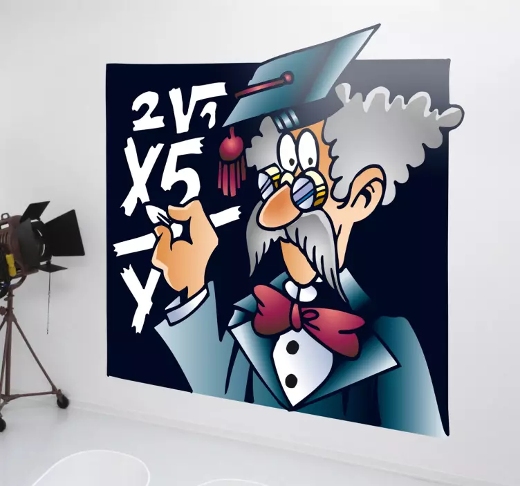 Nálepka pre starých učiteľov matematiky - Tenstickers