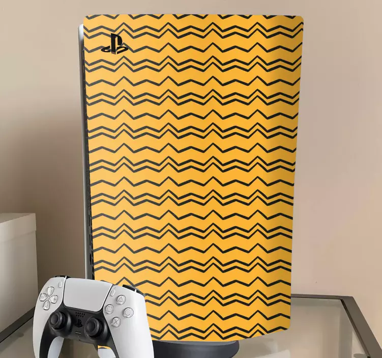 Nálepka PS5 vlnitý vzor krytu - Tenstickers