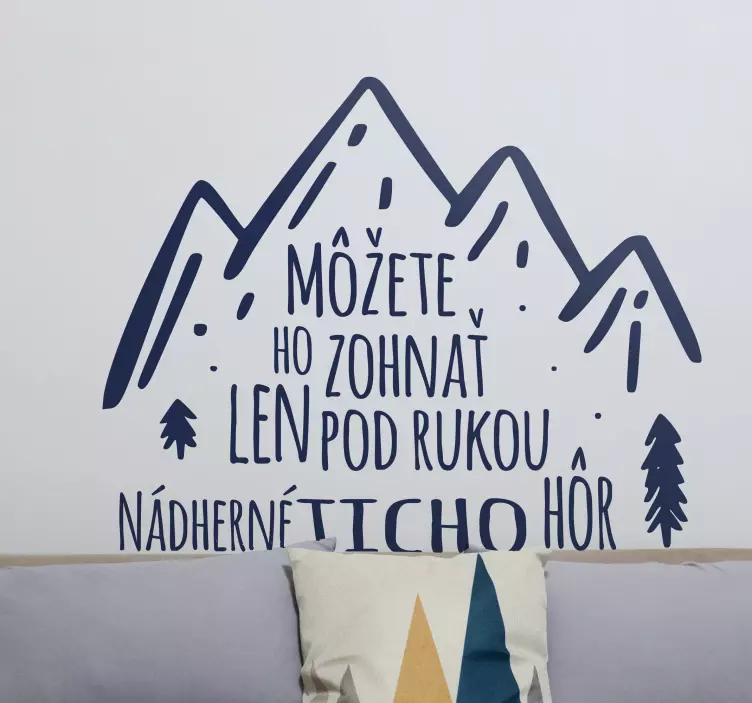 Nálepka na stenu reklama na ticho - Tenstickers