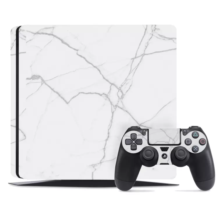 Biela mramorová koža ps4 koža ps4 - Tenstickers