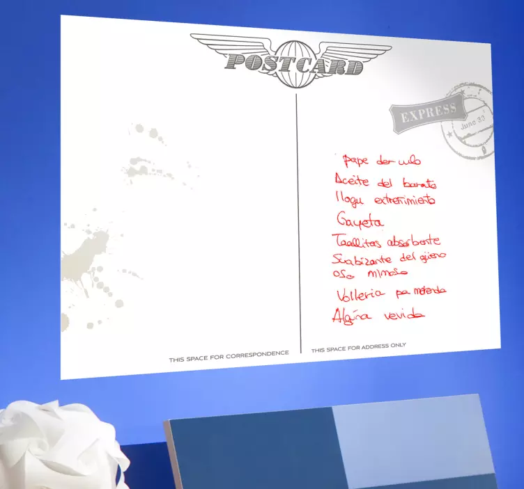 Nálepka s pohľadnicou z 50. Rokov - Tenstickers