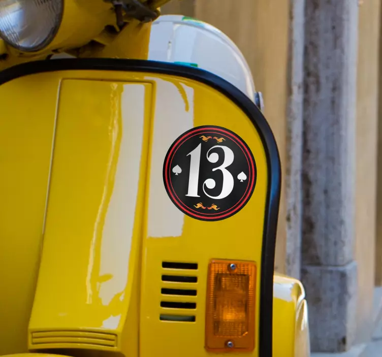 Nálepka s číslom vozidla - Tenstickers