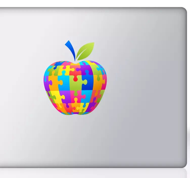 Nálepka s farebnými jablkami apple macbook - Tenstickers