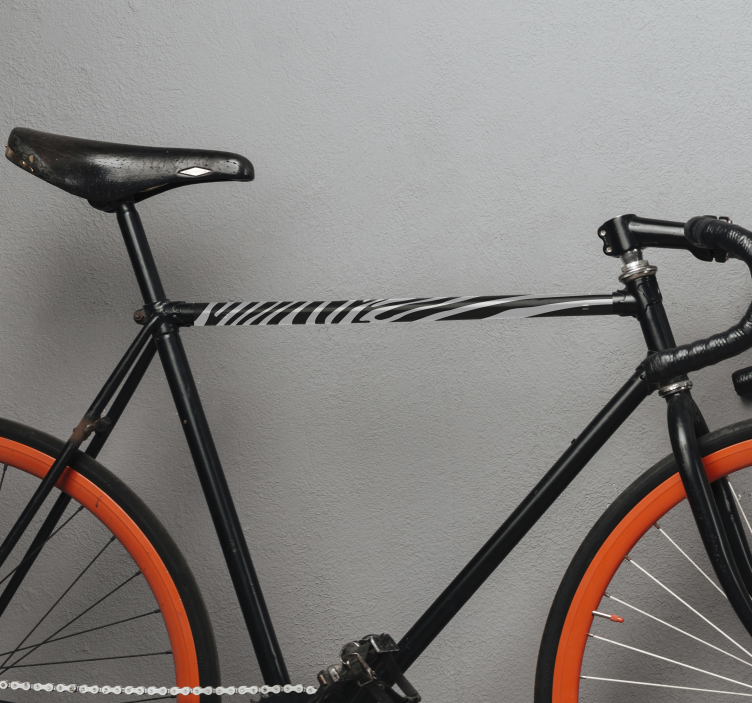 Nálepka na bicykel s imitáciou zebra - Tenstickers