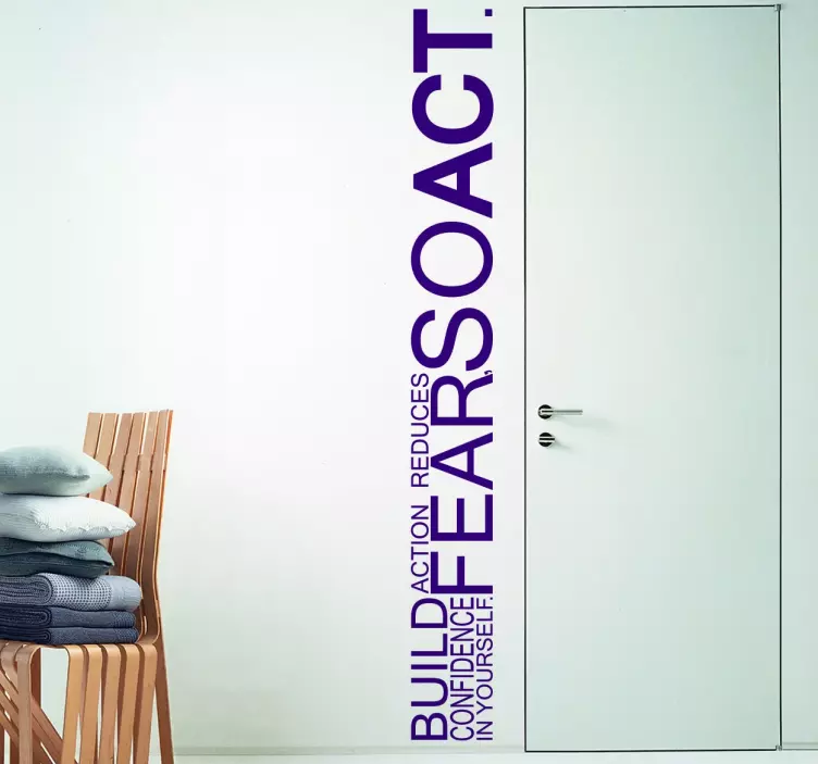 Nálepka s kreatívnym motivačným citátom pre sen - Tenstickers