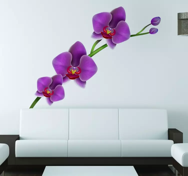 Nálepka s kvetmi orchideí - Tenstickers