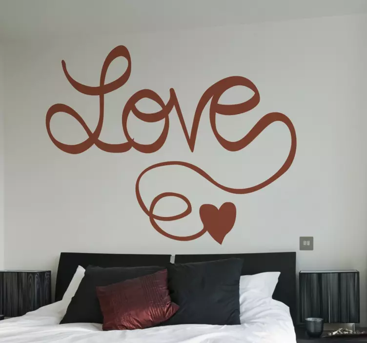 Nálepka s láskou v kaligrafii - Tenstickers