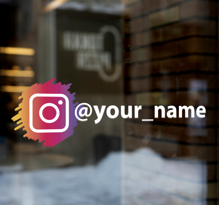 Logo sociálnej siete instagram vinylová značka - Tenstickers