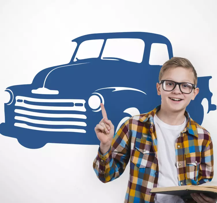 nalepky na stenu zvierata klasický pick-up - Tenstickers