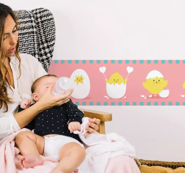 Nálepka s okrajom pre kuracie vajcia - Tenstickers