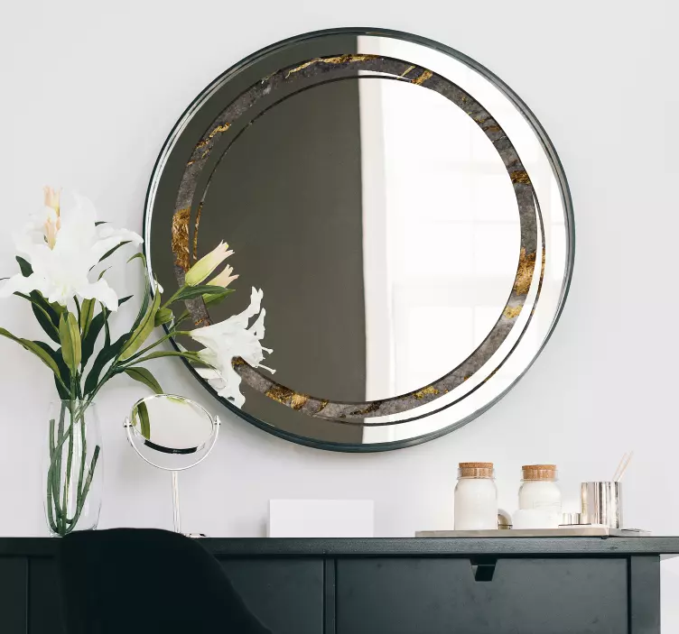 Nálepka s okrúhlym zrkadlom - Tenstickers