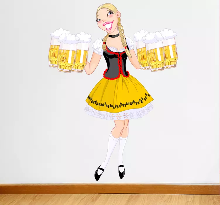 Nálepka s oktoberfestom na pivo - Tenstickers