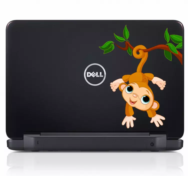 Nálepka s opicami visiacimi na stromoch pre deti - Tenstickers