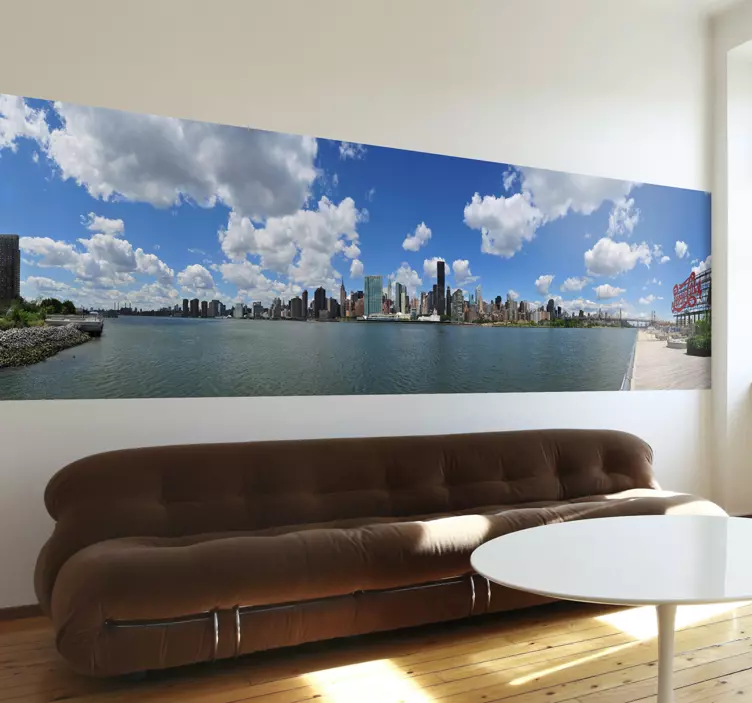 Nálepka s panorámou manhattanu - Tenstickers