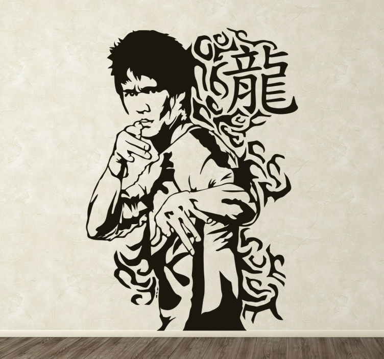 Nálepka s portrétom bruce lee - Tenstickers