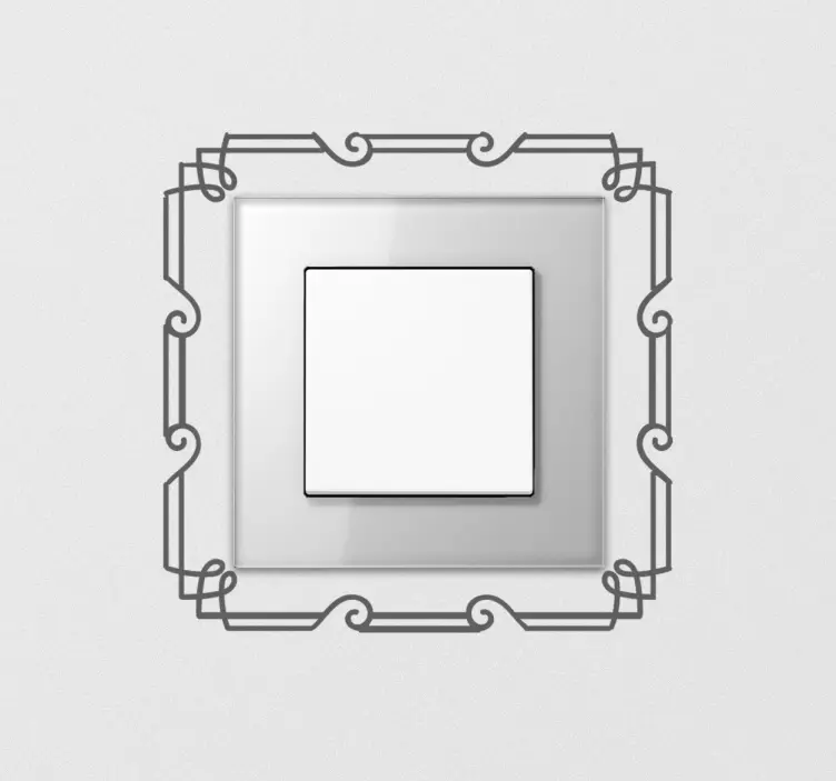 Nálepka s prepínačom v štýle art deco - Tenstickers