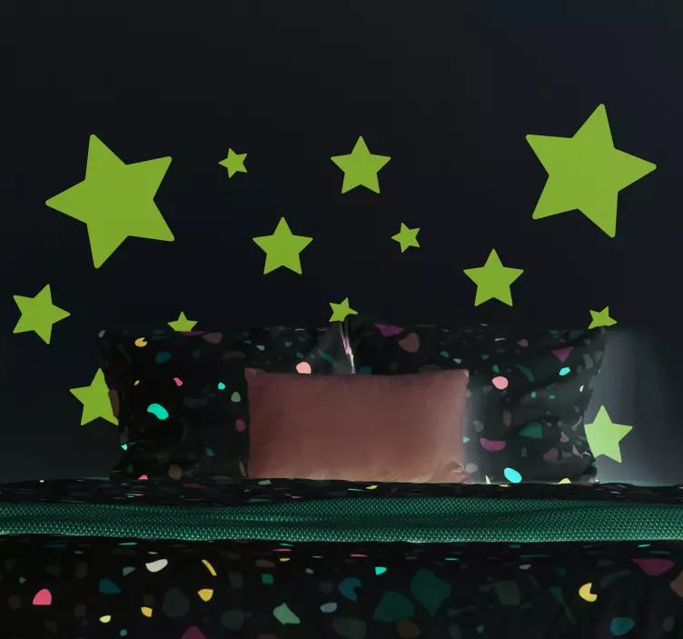 Hviezdy rôzne veľkosti obtisky - Tenstickers