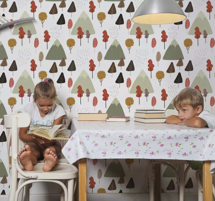 Nálepka s prírodou rozmarné vzory stromov - Tenstickers