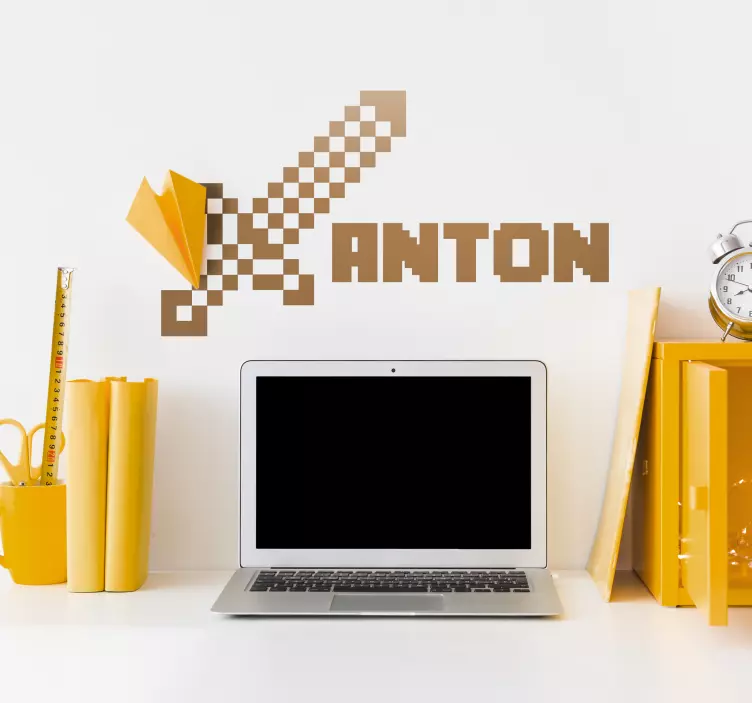 Nálepka s prispôsobiteľnou hrou pre minecraft - Tenstickers