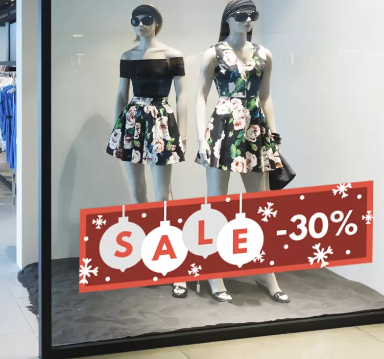 Nálepka s prispôsobiteľnou vianočnou propagáciou - Tenstickers