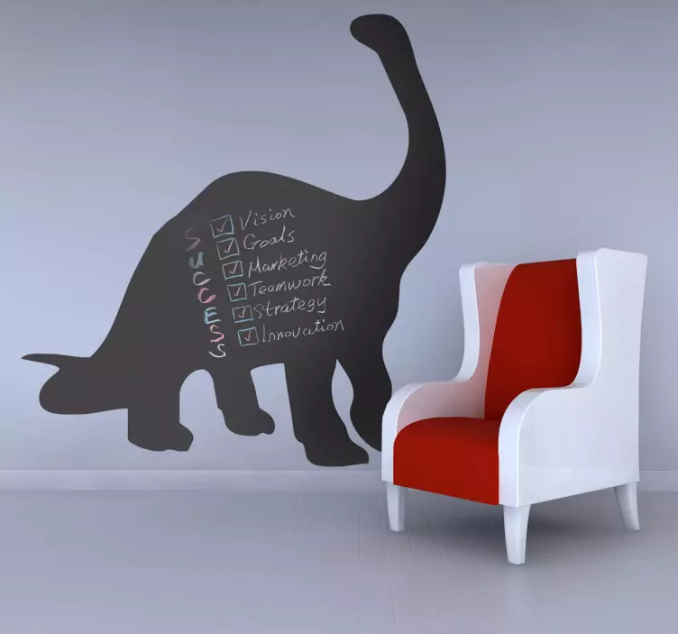 Nálepka s tabuľou diplodocus dinosaur - Tenstickers