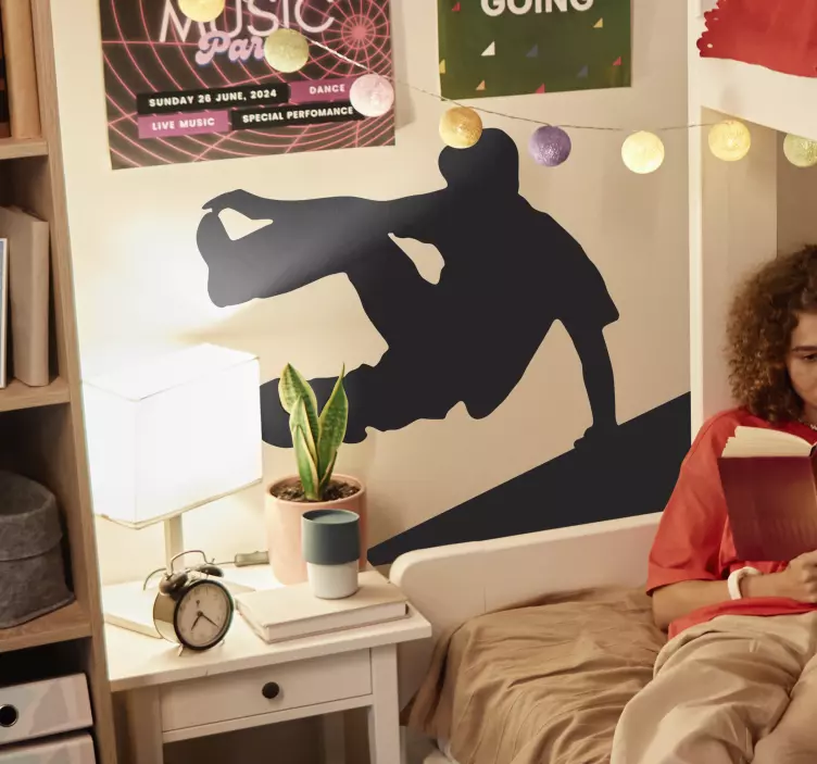 Nálepka siluety parkouru - Tenstickers
