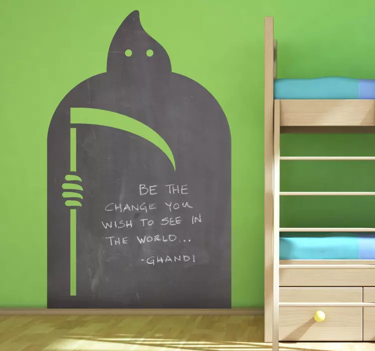 Nálepka so škaredou tabuľou na kosačky - Tenstickers