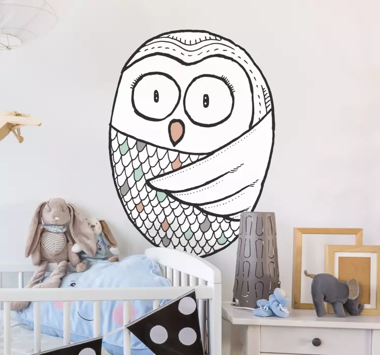 Nálepka sova sovy - Tenstickers