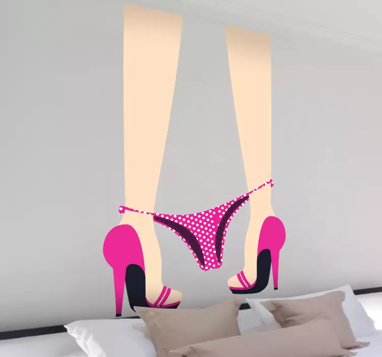 Nálepka stráca erotickú spodnú bielizeň - Tenstickers