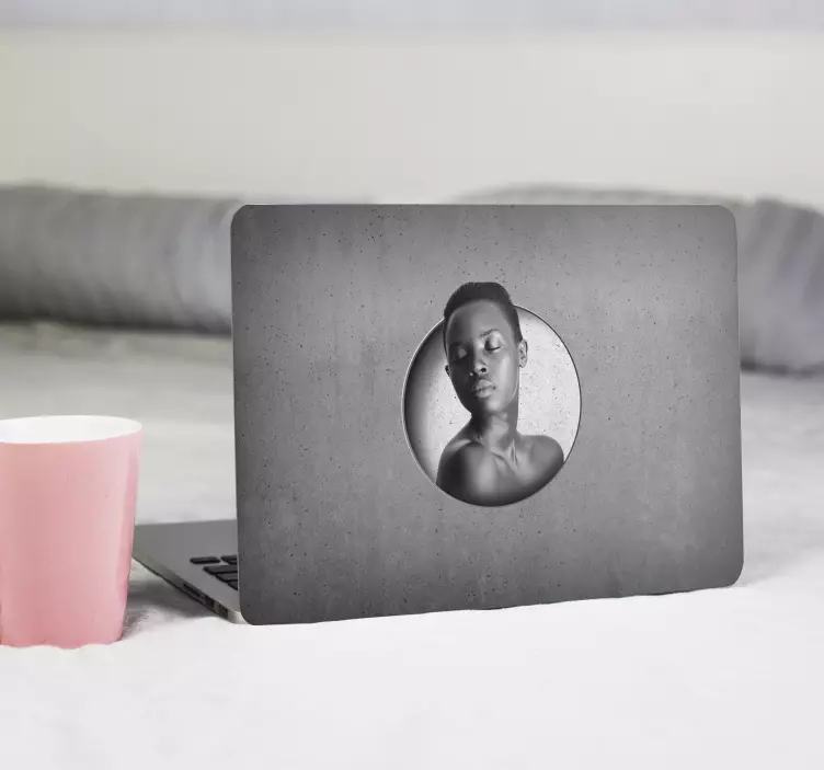 Nálepka na notebook surový betón - Tenstickers