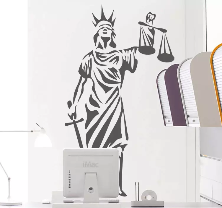 Nálepka symbolu spravodlivosti - Tenstickers