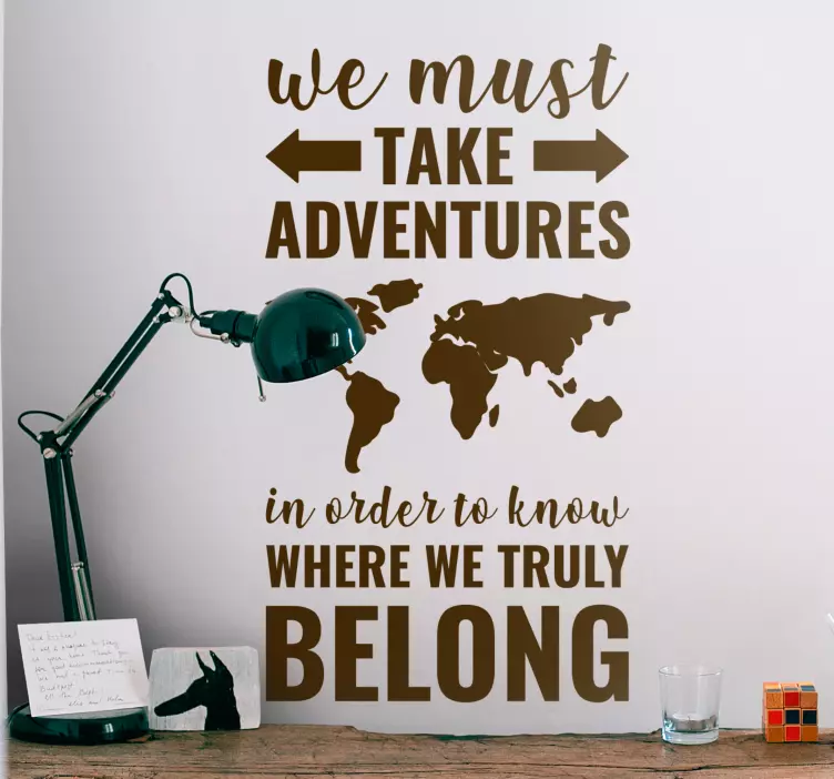 Nálepka na stenu text dobrodrúžstvo - Tenstickers