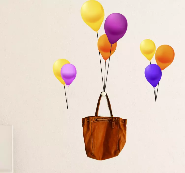 Nálepka udalosti farebná balónová výzdoba - Tenstickers