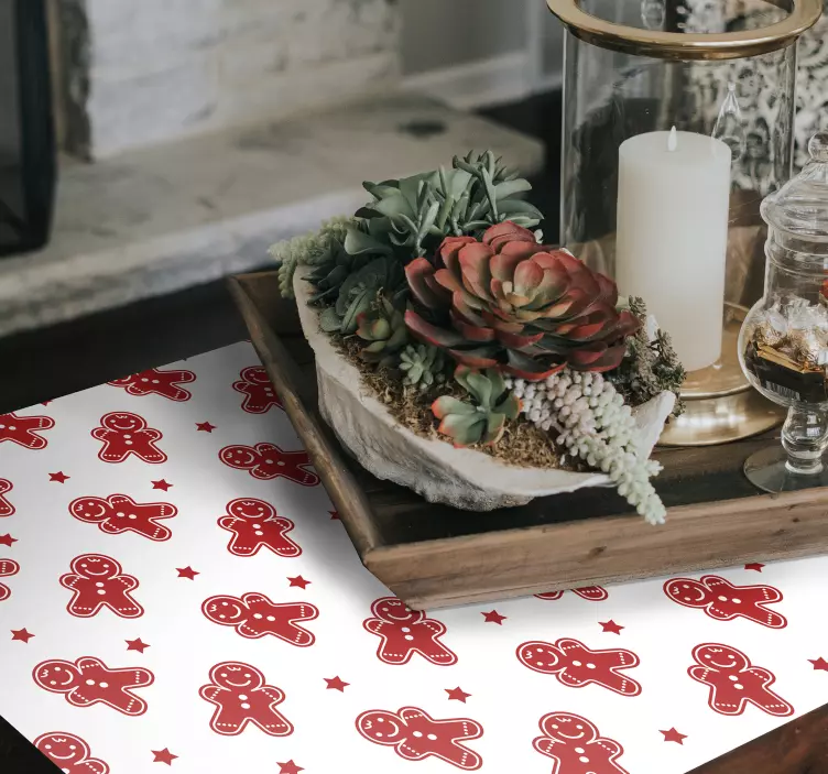 Nálepka udalosti vzor perníkových figúrok - Tenstickers