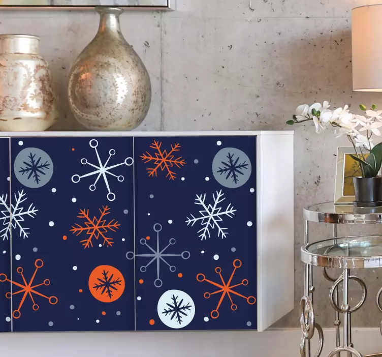 Nálepka udalosti zimný vzor - Tenstickers