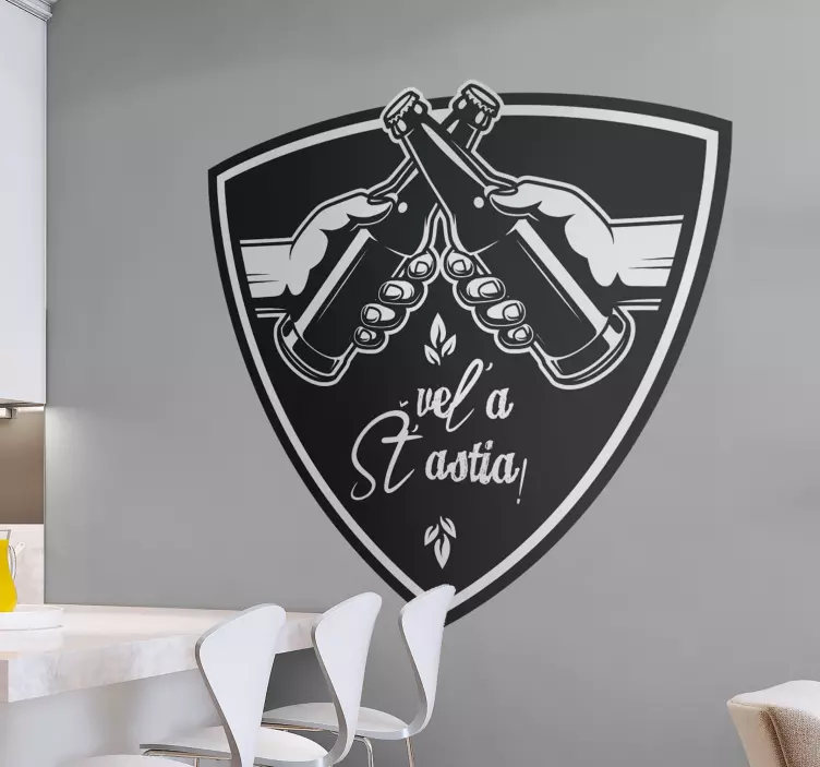 Nálepka na stenu Veľa Šťastia! - Tenstickers