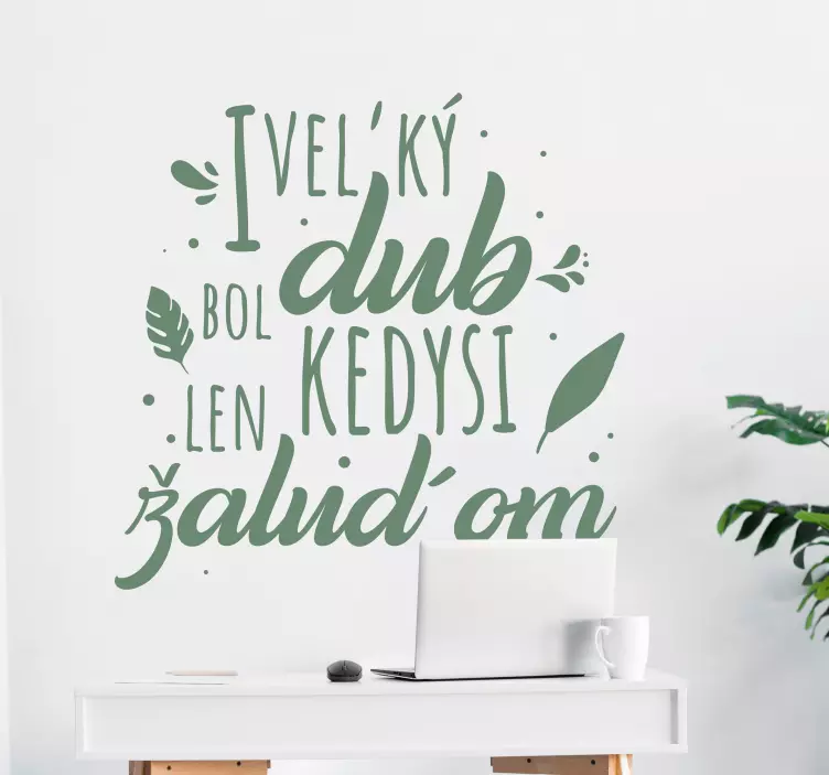 Nálepka na stenu Veľký dub - Tenstickers